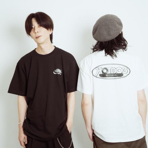 HOT DOG RECORDS T-SHIRT ULTIMATE BLACK AND WHITE ver.