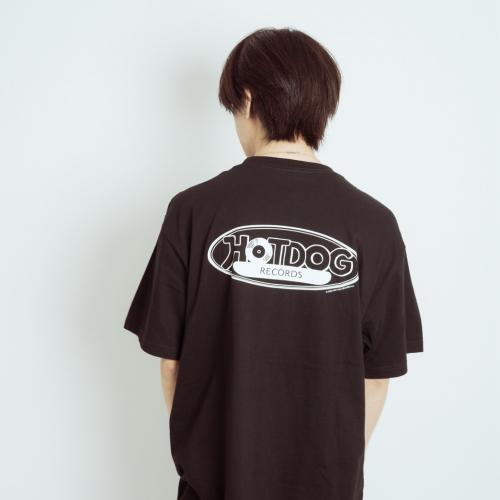 HOT DOG RECORDS T-SHIRT ULTIMATE BLACK AND WHITE ver.