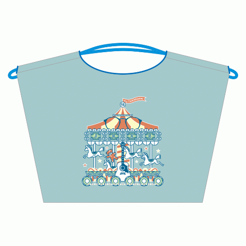 優園地刺繍トート