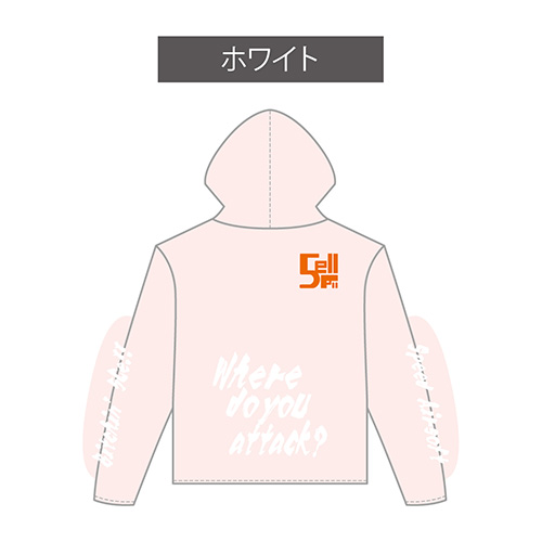 cool hoody-full zip/5Cell ライトピンク