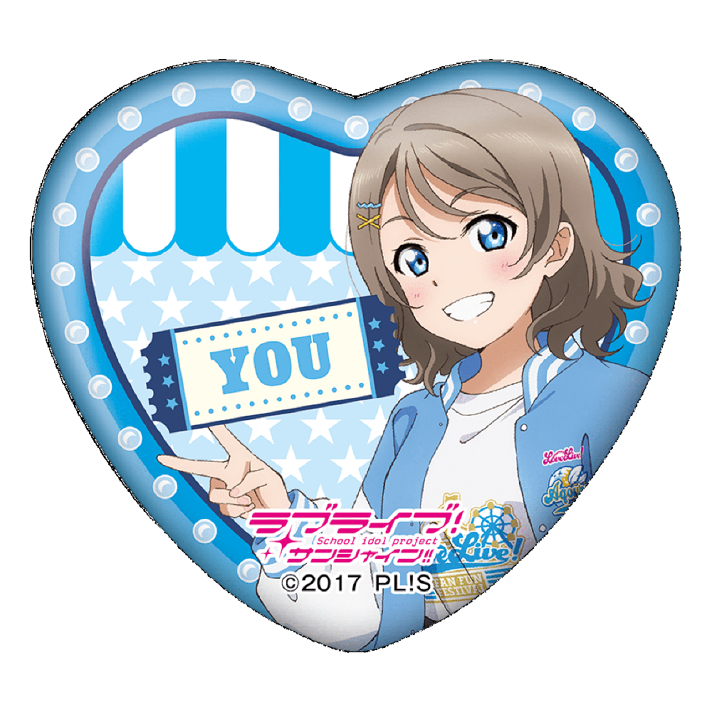 ラブライブ！サンシャイン!! ハート型缶バッジ(ランダム9種)