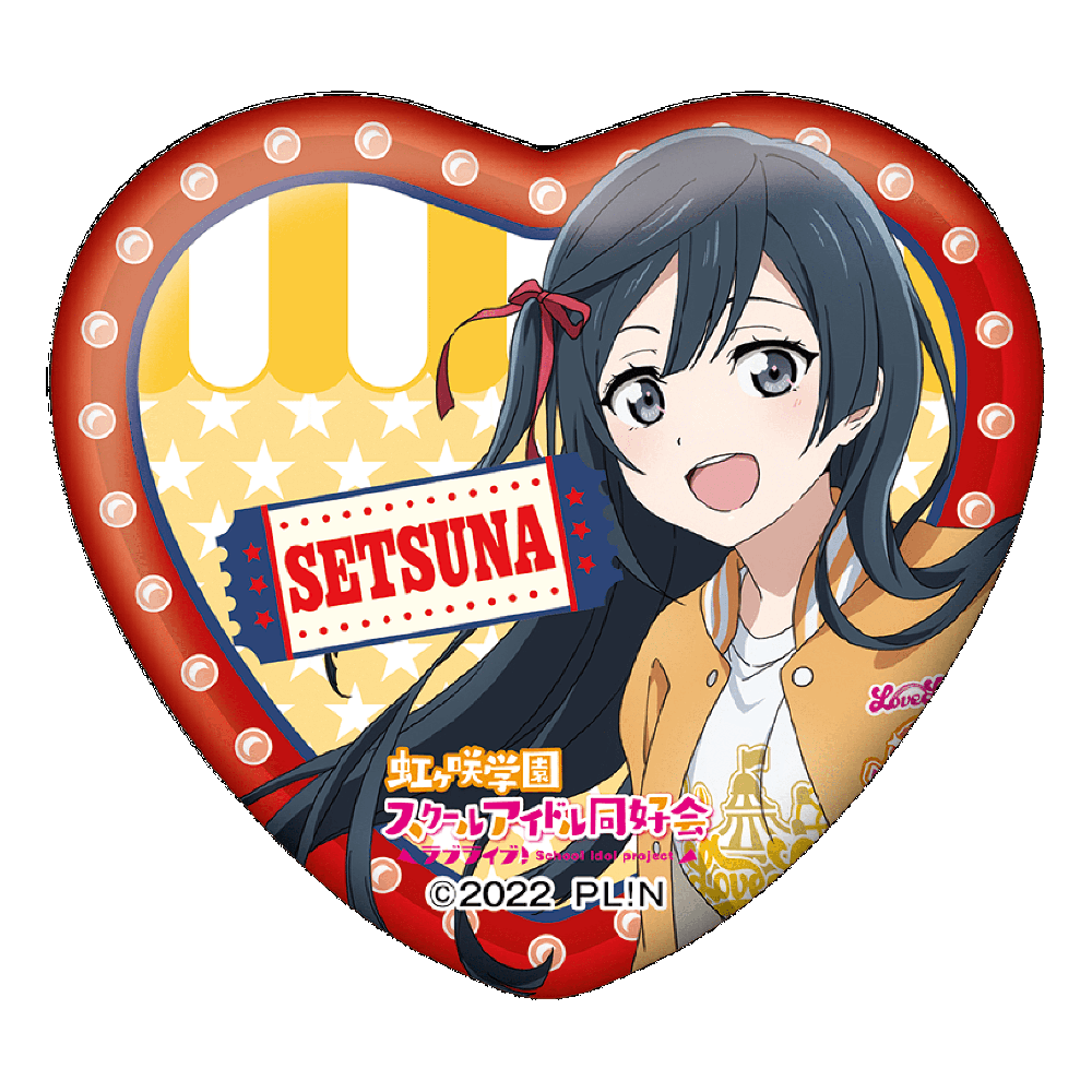 ラブライブ！虹ヶ咲学園スクールアイドル同好会 ハート型缶バッジ(ランダム13種)