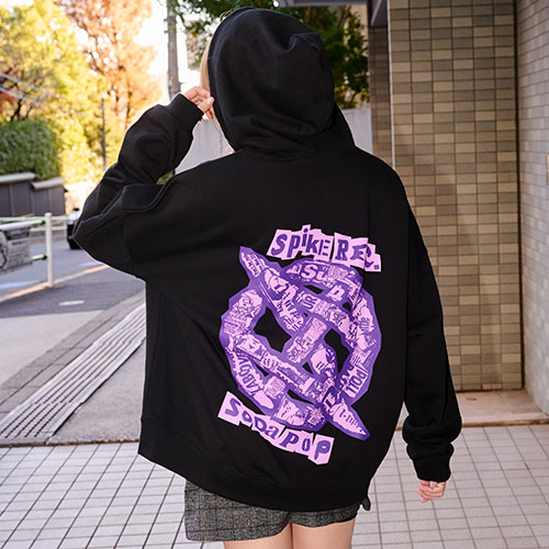 SPIKEPOP 25 TABLOID パーカー(パープル)
