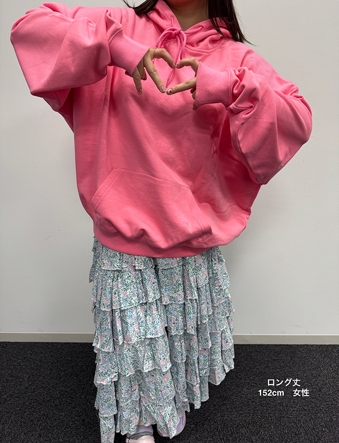 THE PINKなフーディ(ロング丈)