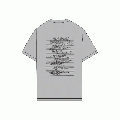 KREVA × ALMOSTBLACK Tシャツ(グレー)