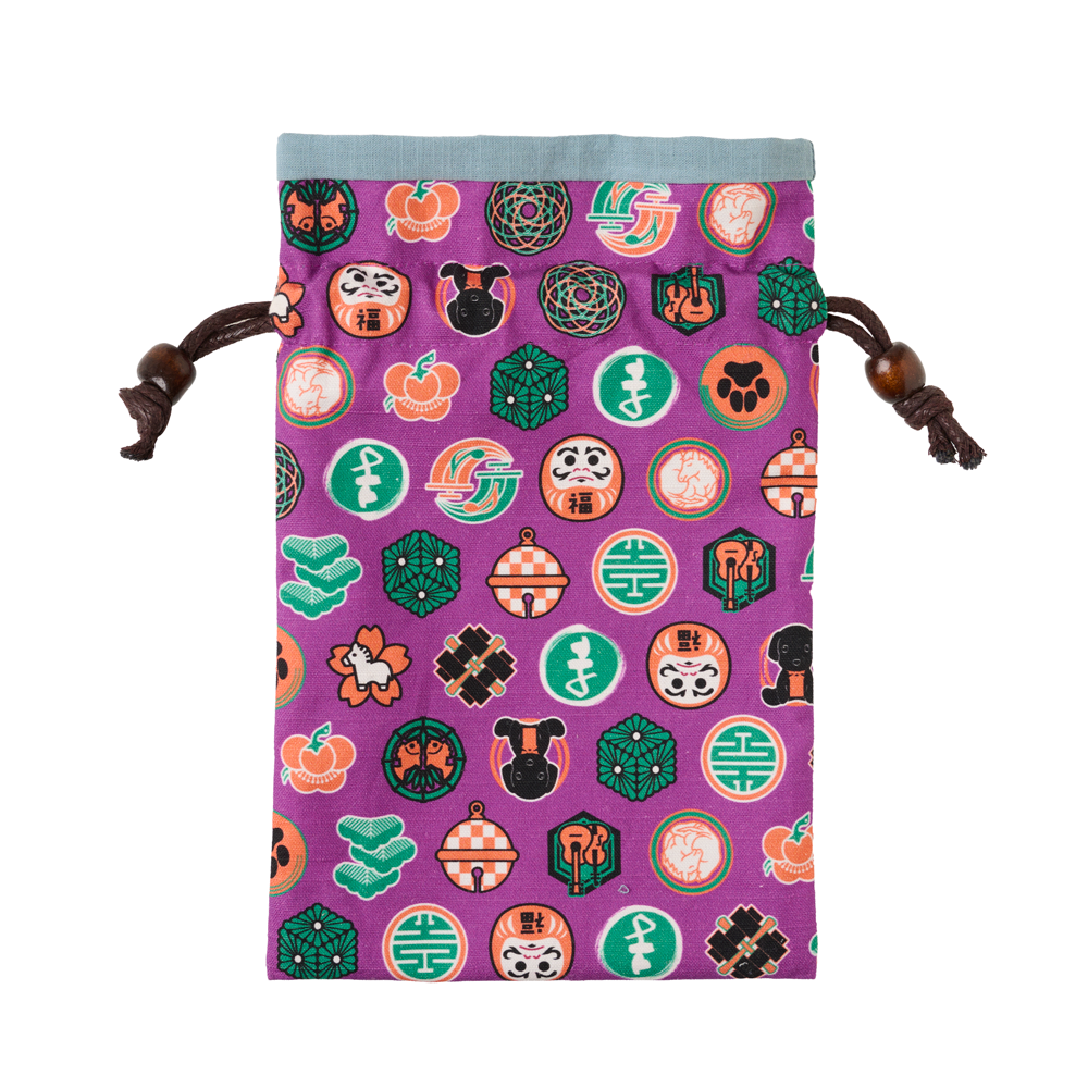 ご朱印帳入れにもなる、干支巾着