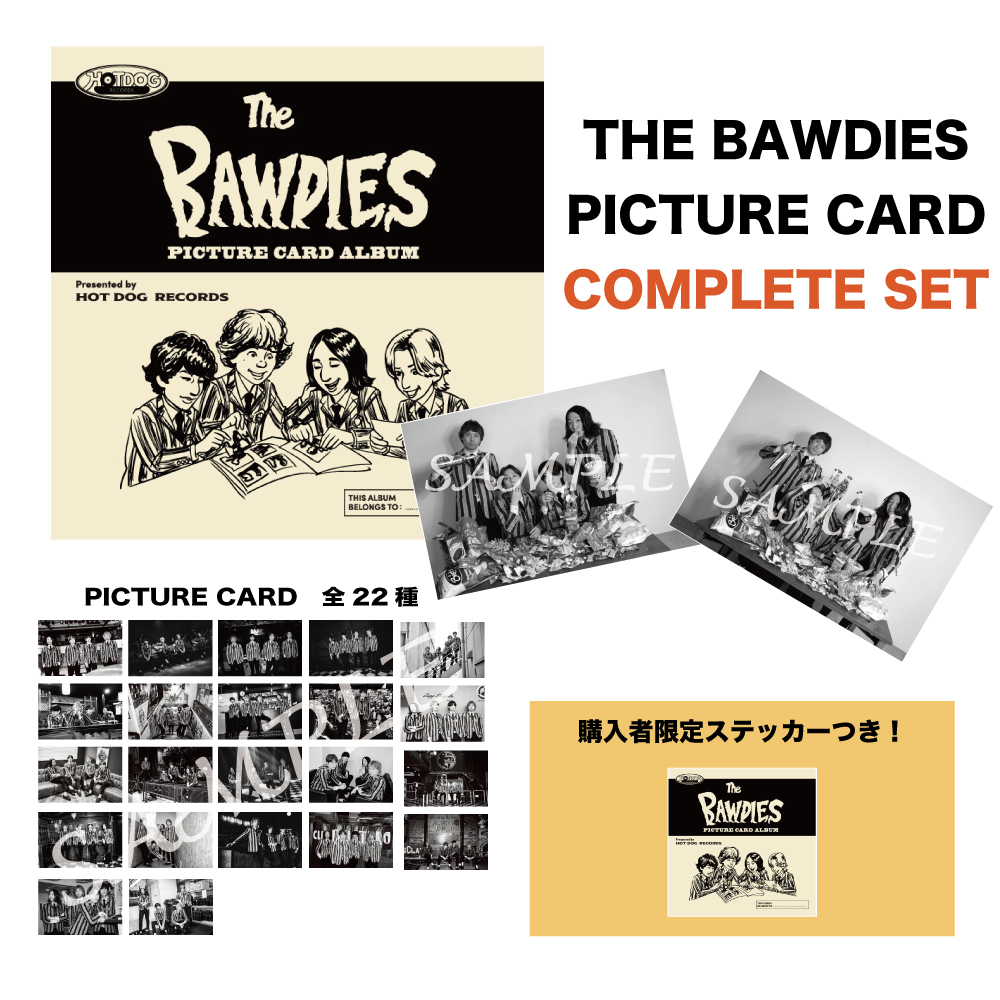 THE BAWDIES PICTURE CARD COMPLETE SET